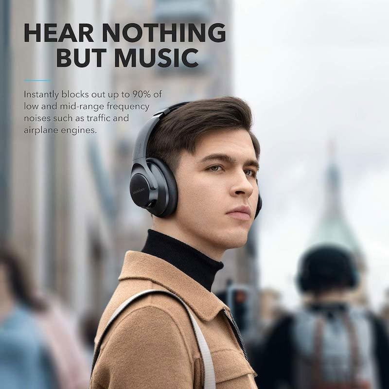 Anker Soundcore Life Q20 Hybrid Active Noise Cancelling Headphones Black product photo