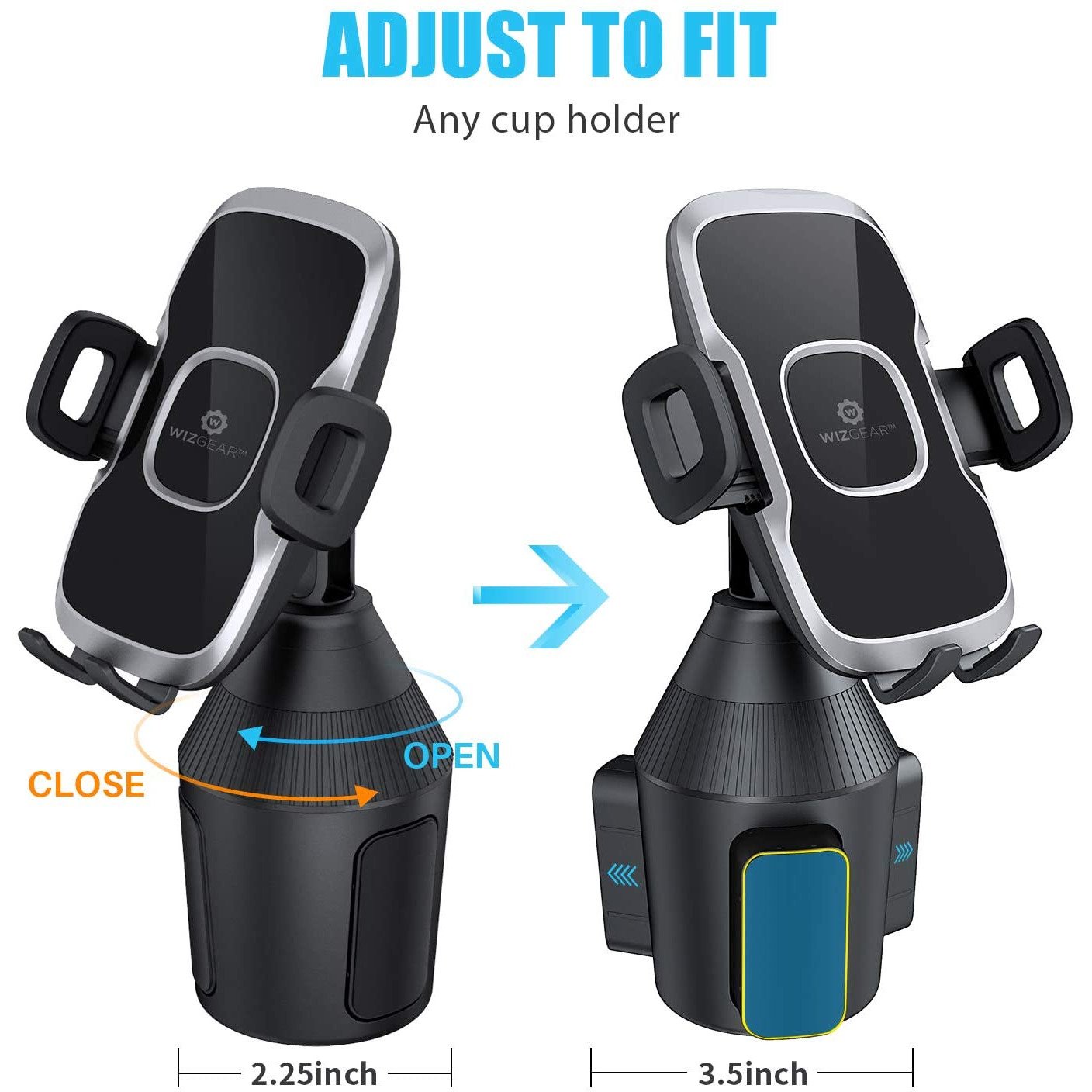 Wizgear Car Cup Holder Phone Mount product photo