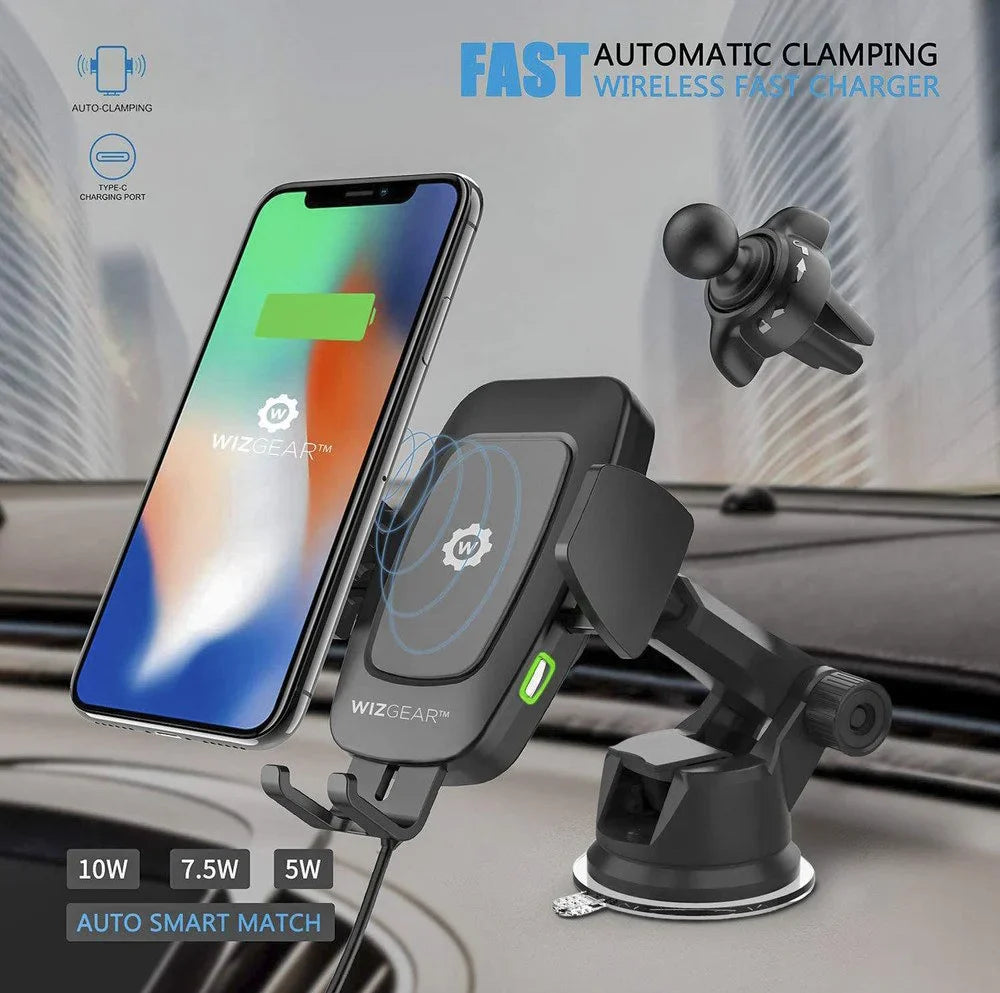 Wizgear Automatic Wireless Car Charging Mount product photo