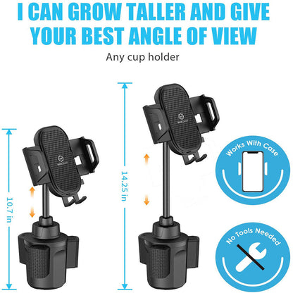 Wizgear Car Cup Holder Phone Mount Adjustable product photo