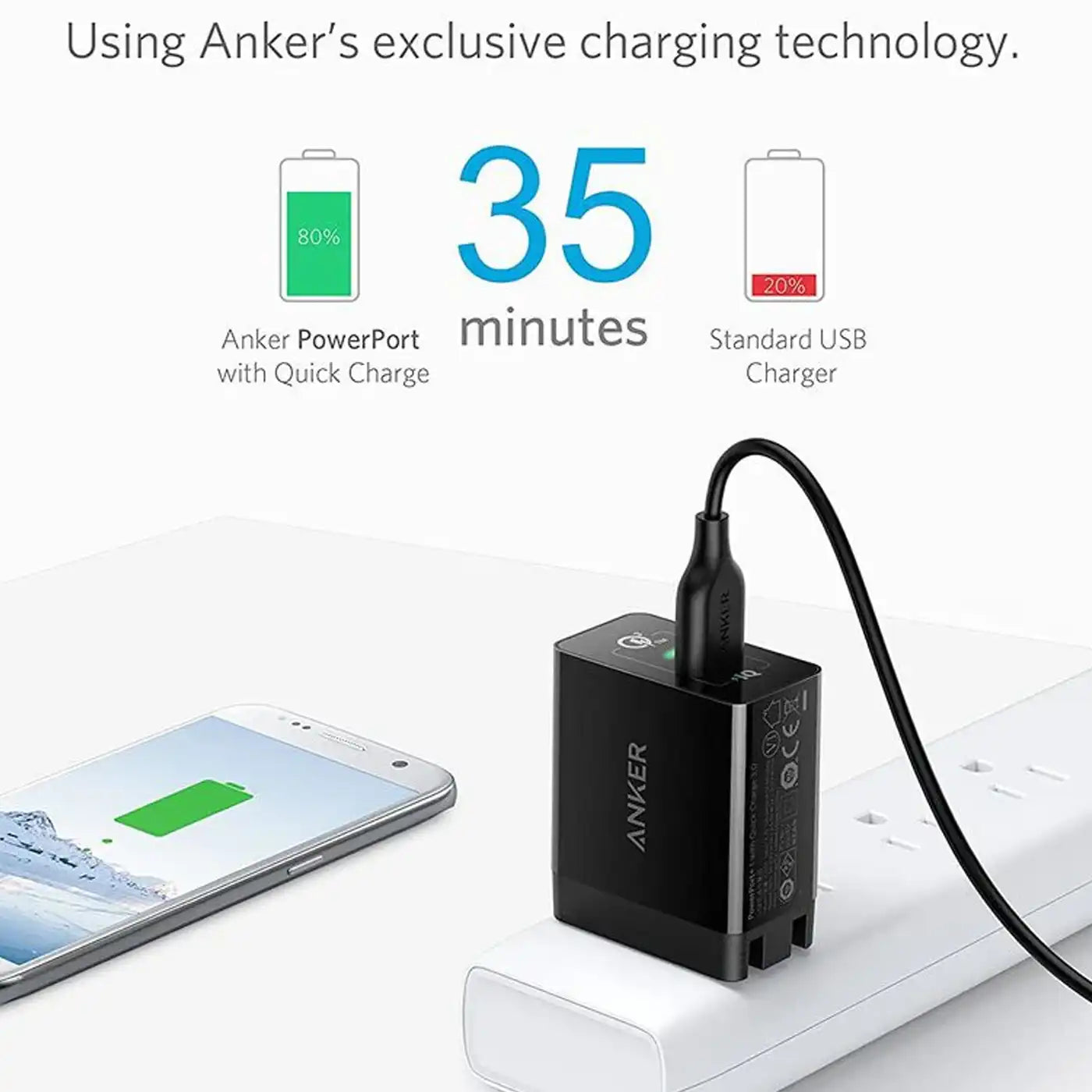 Anker Wall Charger 1 with QC3 0 -Black product image