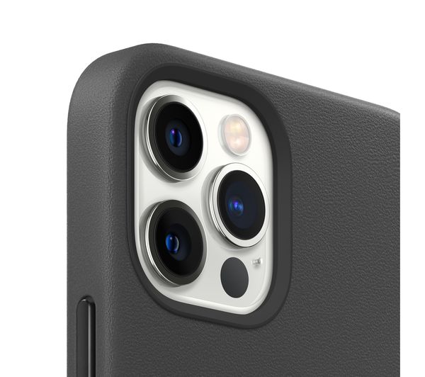 Apple Leather Case with MagSafe for iPhone 12 & 12 Pro - Black product photo