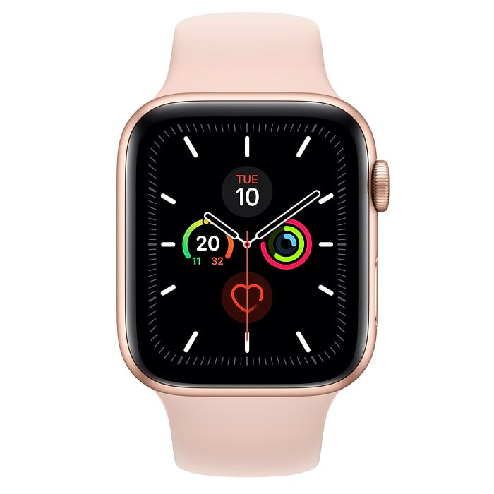 Apple Watch Series 6 GPS 44mm - Gold Aluminum Case with Pink Sport Band product photo