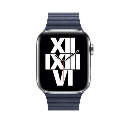 Apple watch 44mm diver blue leather loop - large product photo