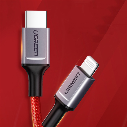 Ugreen USB-C To Lightning Cable 1m - Red product image