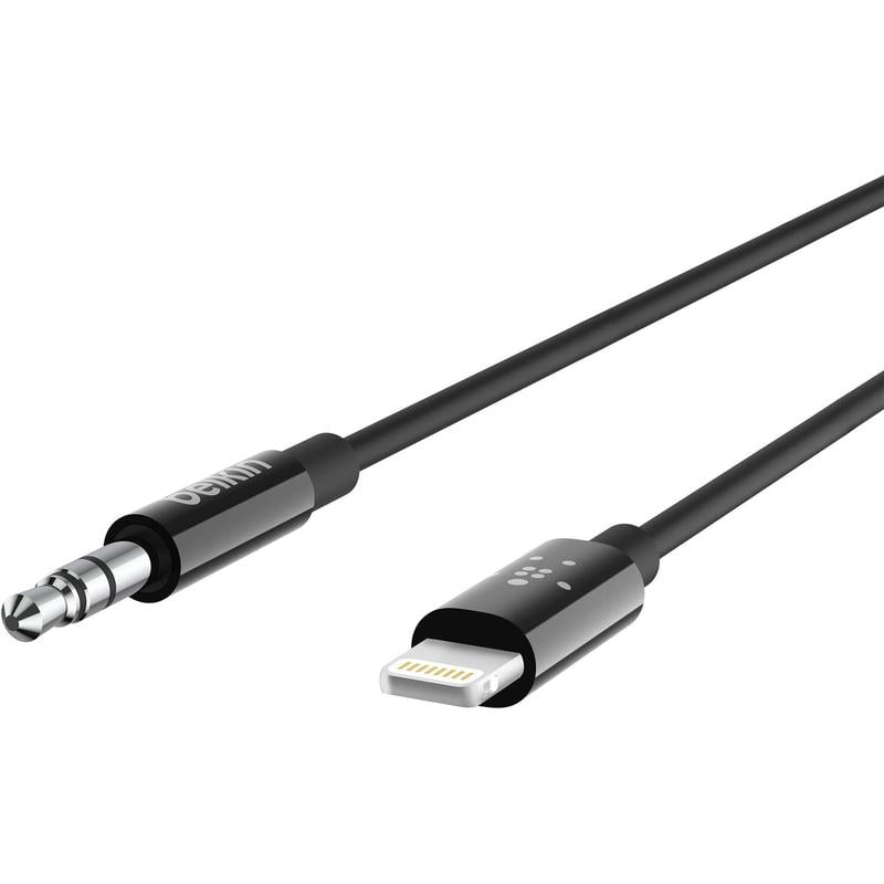 Belkin Lightning & 3 5 mm Audio Cable Connector - Black additional product image