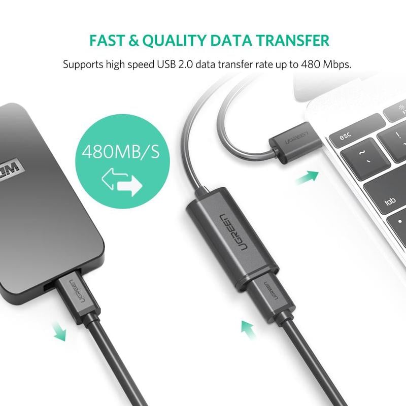 Ugreen USB 2 0 Active Extension Cable 10m product photo