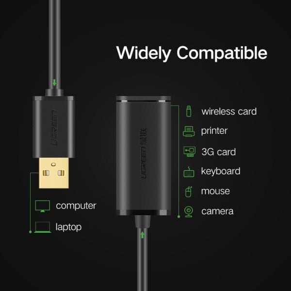 Ugreen USB 2 0 Active Extension Cable 10m additional product image