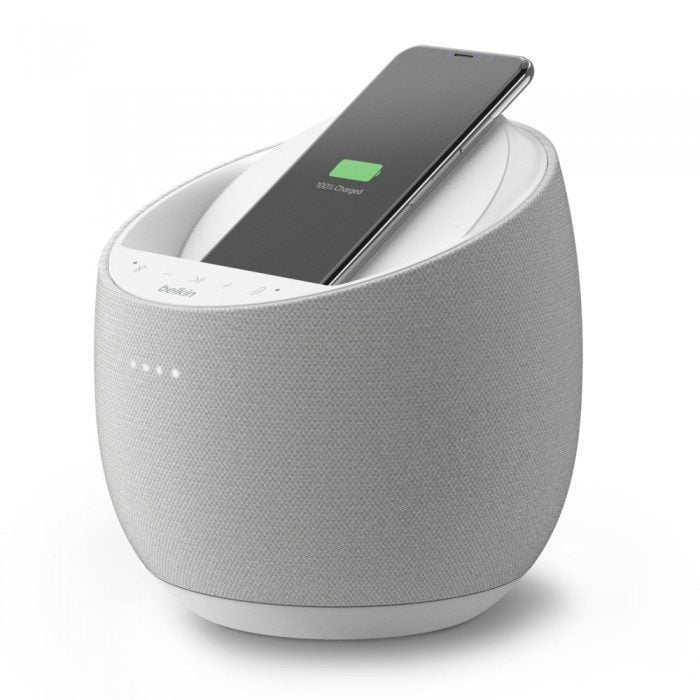 Belkin Soundform Elite Hi-Fi Smart Speaker with Wireless Charger - White