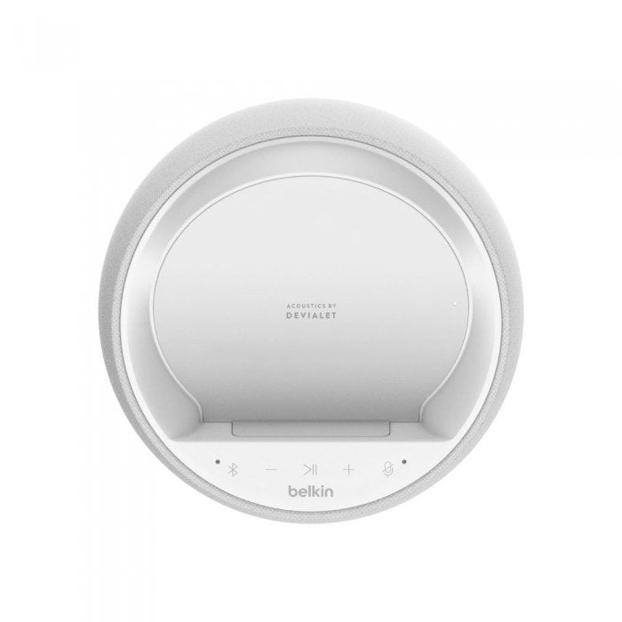 Belkin Soundform Elite Hi-Fi Smart Speaker with Wireless Charger - White product photo