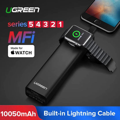 Ugreen Power Bank 10 050MAH W Magnetic Charger for Apple Watch Black product image