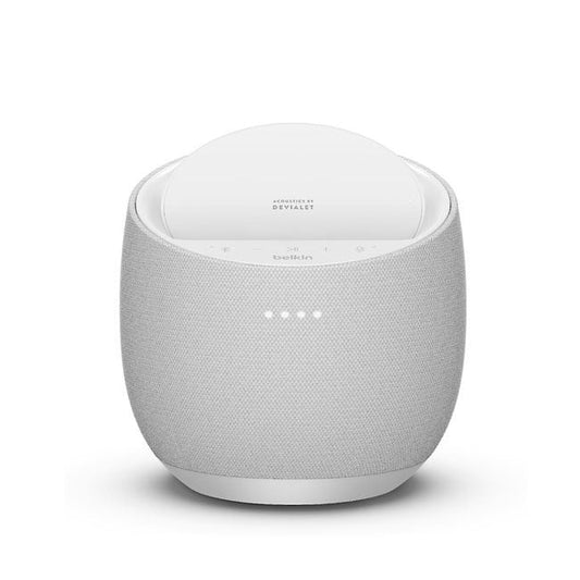 Belkin Soundform Elite Hi-Fi Smart Speaker with Wireless Charger - White product photo