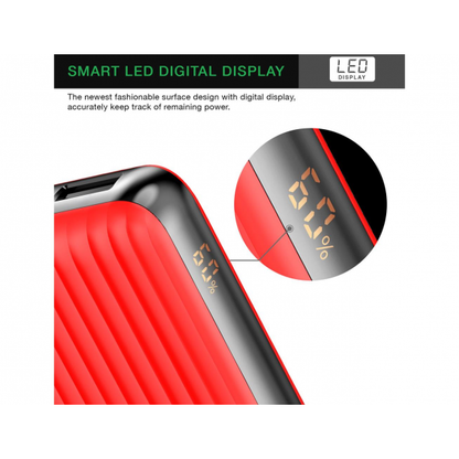 Daewoo Power Bank MiniLine 10Pro 10 000mAh - Red product photo
