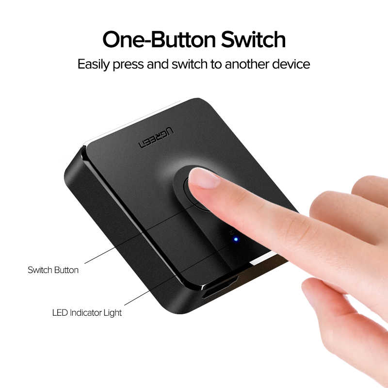 Ugreen 2 In 1 Out 4K HDMI Switch product photo