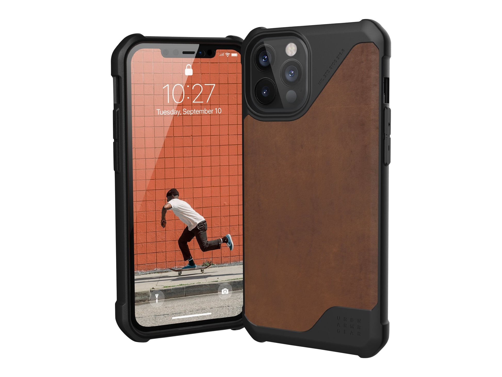 UAG Urban Armor Gear Metropolis LT iPhone 12 Pro Max Leather Brown