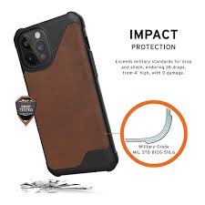 UAG Urban Armor Gear Metropolis LT iPhone 12 Pro Max Leather Brown product image