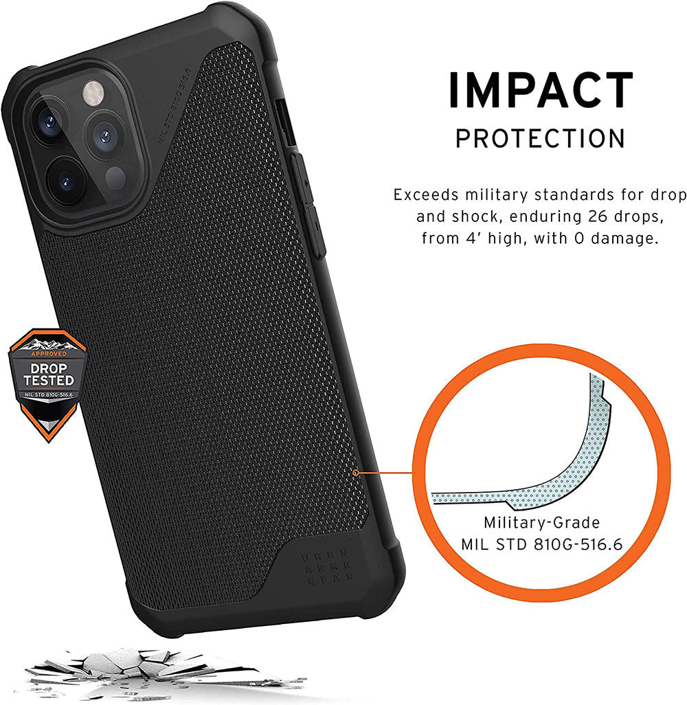 UAG Metropolis LT for iPhone 12 Pro Max 6 7 inch Leather Black product photo