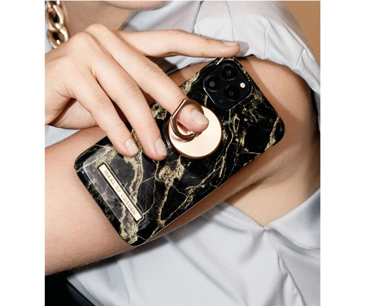 Ideal of Sweden Galaxy Marble Case for iPhone 11 Pro- Black product image
