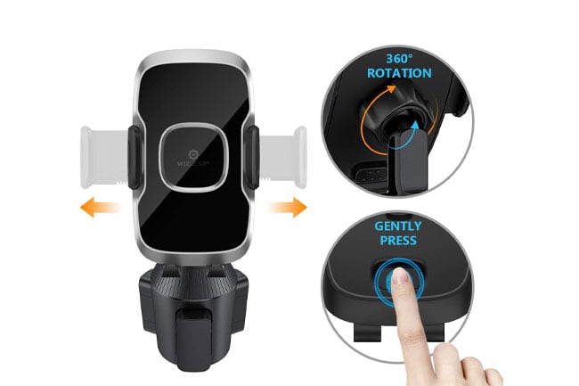 Wizgear Car Cup Holder Phone Mount product photo