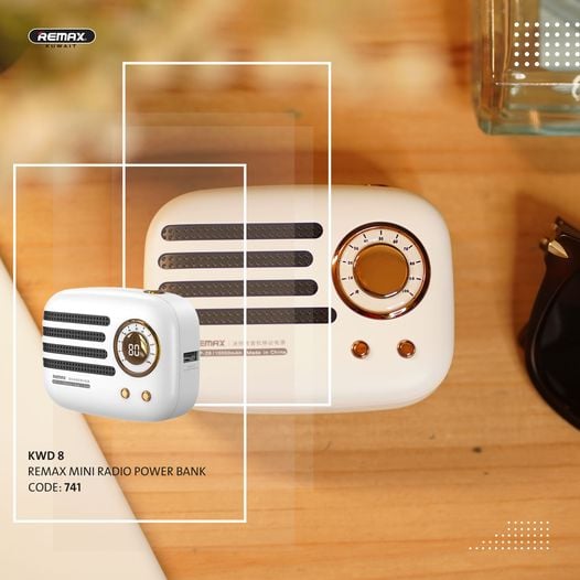 Remax Mini Radio Power Bank RPP-28 White product photo