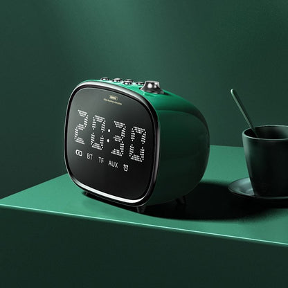 Remax 2-In-1 LED Clock Subwoofer Bluetooth Wireless-Green product photo