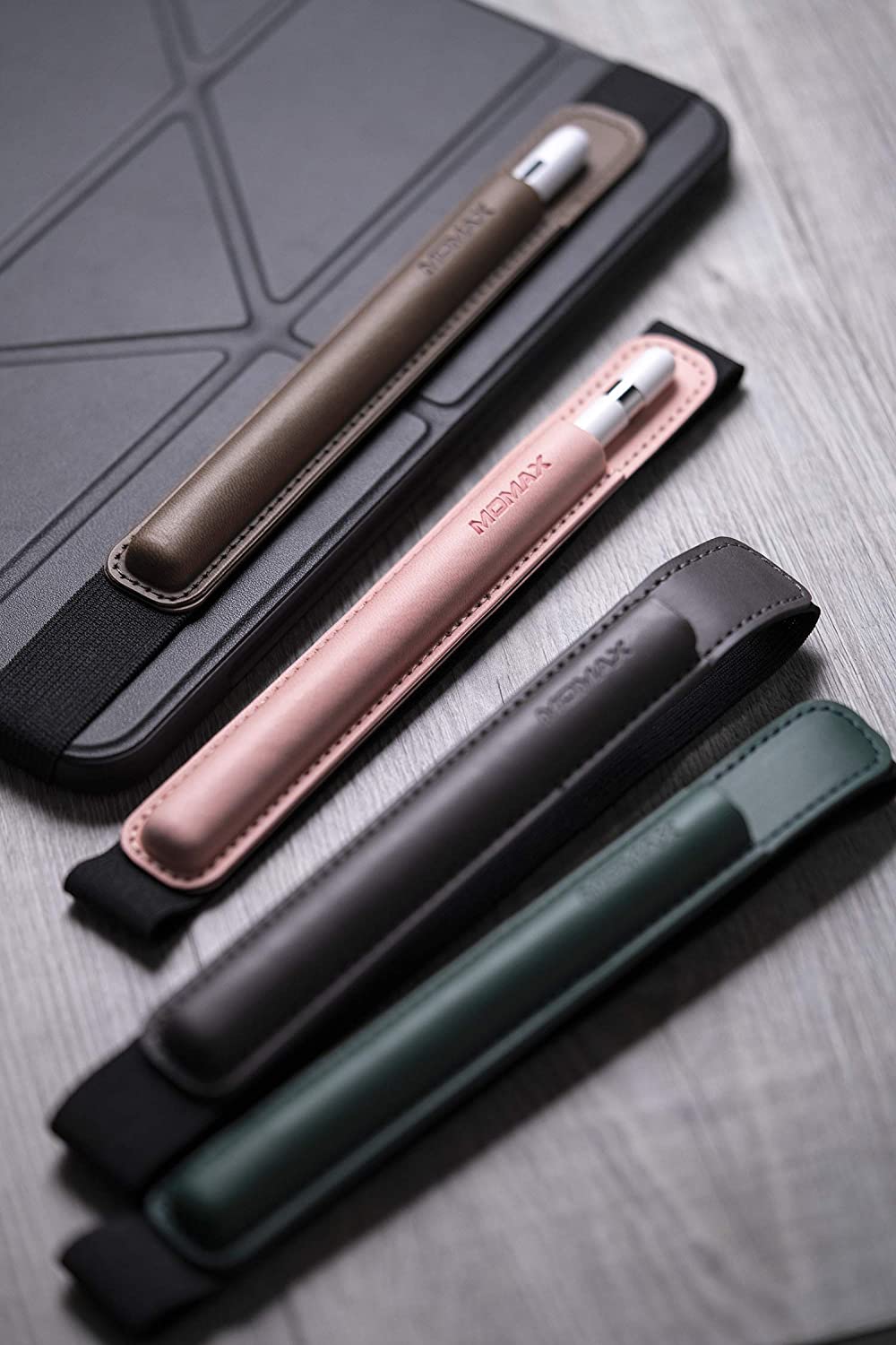 Momax Pen Case Detachable Elastic Strap - Pink product photo