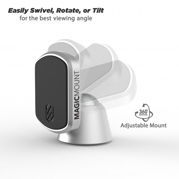 SCOSCHE ELITE SERIES MAGNETIC DASH MOUNT SILVER
