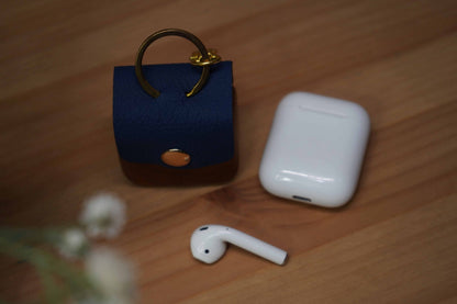 Elegant Wood AirPods Case - Blue product image