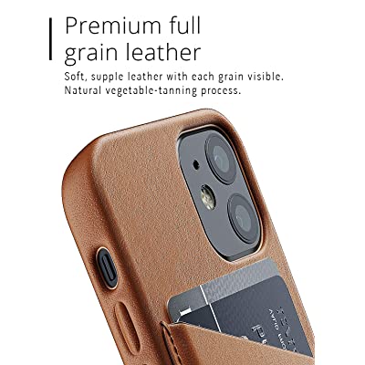 Mujjo iPhone 12 Mini Full Leather Wallet Case - Brown additional product image