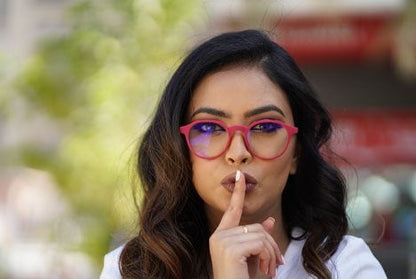 Barner Chamberi Screen Glasses - Burgundy Red product photo