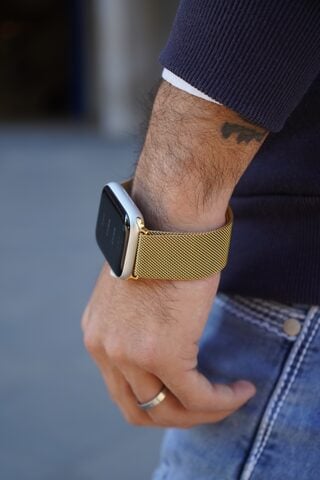 Devia Elegant Series Milanese Loop 44mm Apple Watch -Gold additional product image