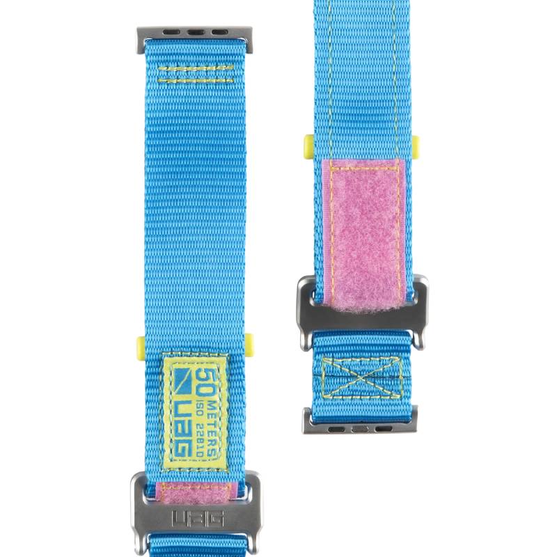 UAG Active Strap for Apple Watch 44mm 42mm Blue Pink product photo