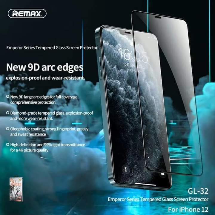 Remax Tempered Glass iPhone 12 12Pro Emperor series 9D GL-32 product image