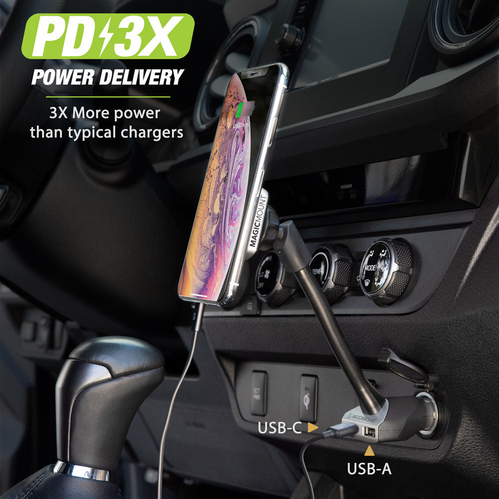 Scosche Magic Mount Pro Power Delivery Charger product photo