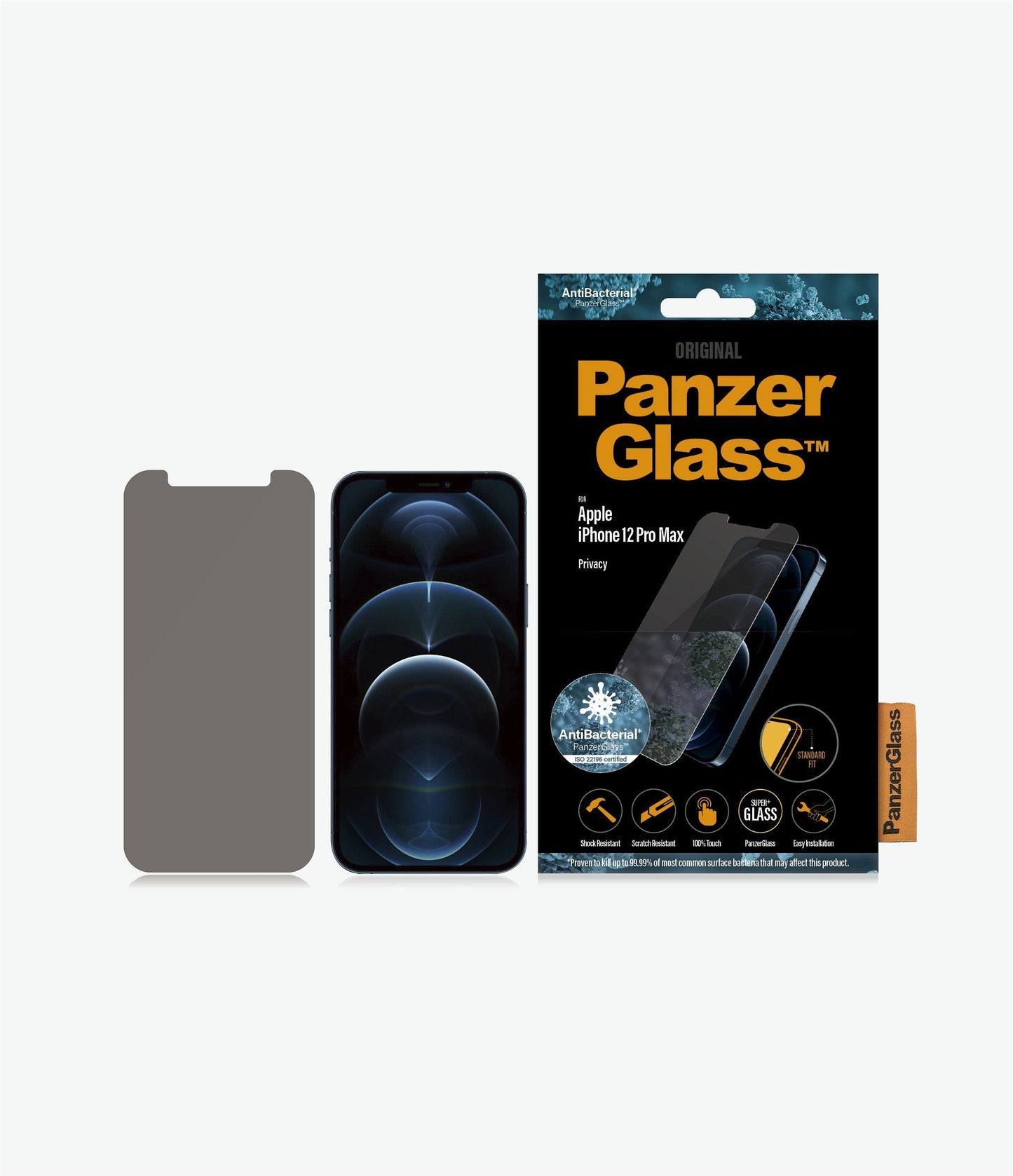 PanzerGlass iPhone 12 Pro Max Screen Protector Privacy product photo