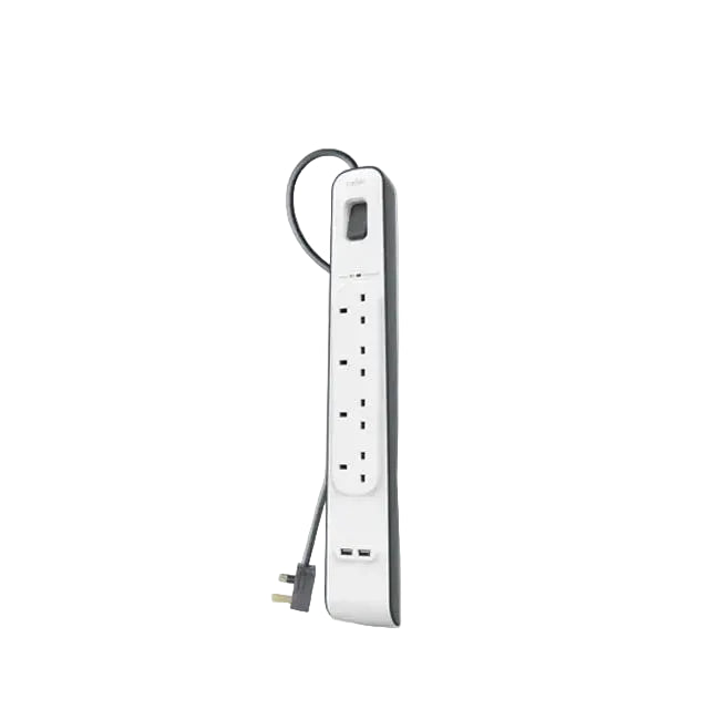 Belkin Outlets 2M Surge Protection Strip with 2 USB Ports charger