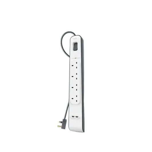 Belkin Outlets 2M Surge Protection Strip with 2 USB Ports charger