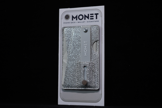 Monet Wallet Kickstand - Silver Glitter product photo