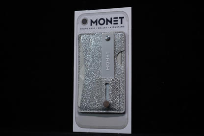 Monet Wallet Kickstand - Silver Glitter product photo
