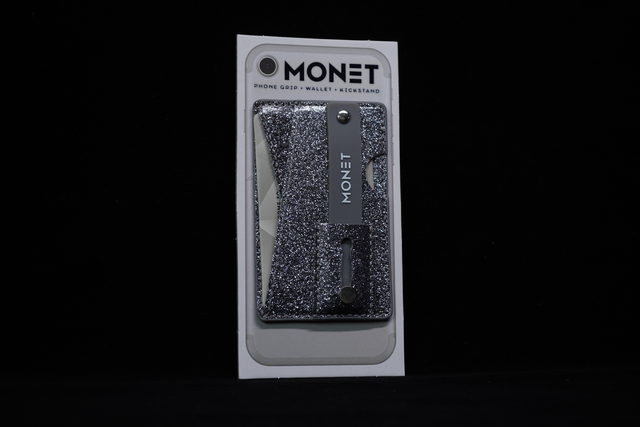 Monet Wallet Kickstand - Gray Glitter product photo