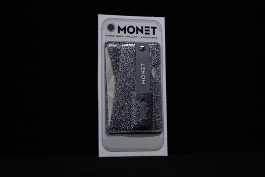 Monet Wallet Kickstand - Gray Glitter product photo