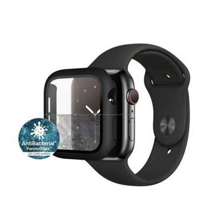 PanzerGlass Antimicrobial Full Body Case for Apple Watch 4 5 6 SE 44 mm - Black