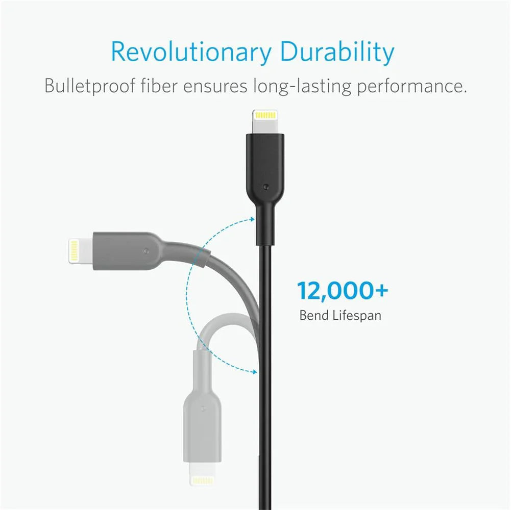 Anker PowerLine II Lightning 0 9m 3ft C89 -Black product photo