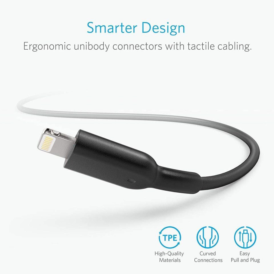 Anker PowerLine II Lightning 0 9m 3ft C89 -Black additional product image
