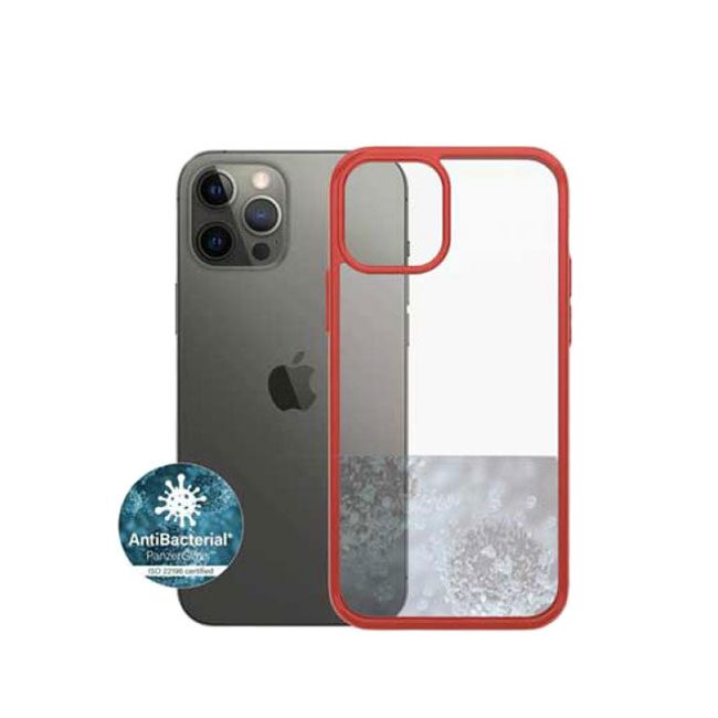 PanzerGlass iPhone 12 Pro Max Antimicrobial Case- Mandarin Red product photo