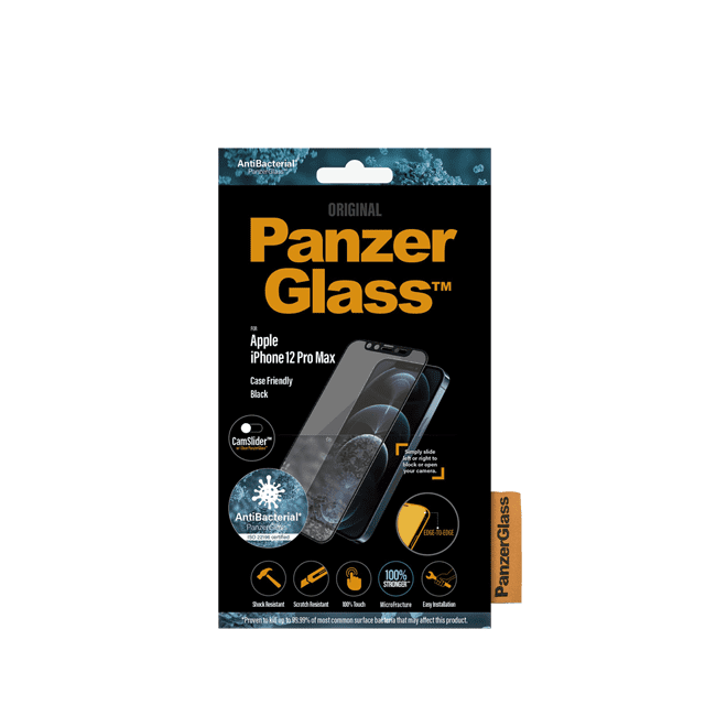 PanzerGlass iPhone 12 Pro Max - Black - CamSlider