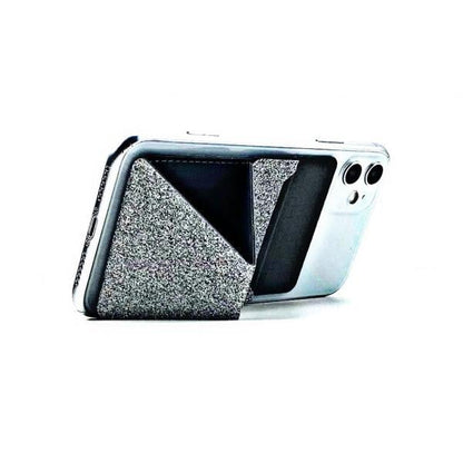 MOFT Sparkle Phone Stand with Card Holder Silver product photo