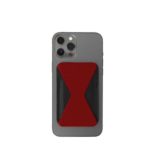Moft Sparkle Phone Stand with Card Holder Red