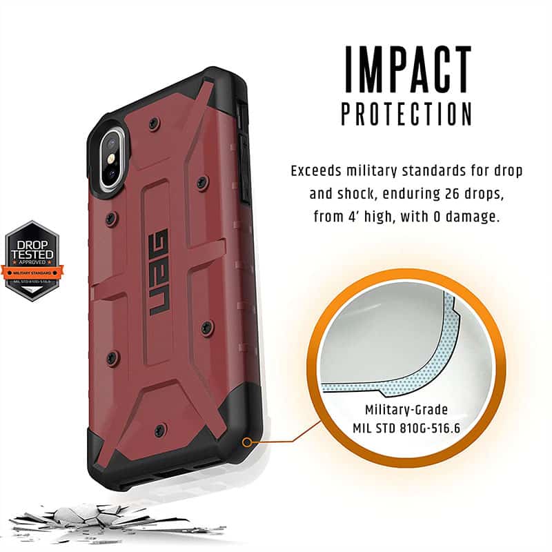 UAG Pathfinder iPhone XS Case - Carmine