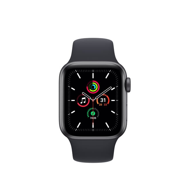 Apple Watch SE GPS 40 MM Space Grey Aluminium Case Midnight Sport Band